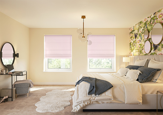 Ultra Luxe Velvet, Light Pink - Roman Blind - Image 8